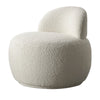 Nordic Style Hotel Luxury Sofa Chair Teddy Plush Fur Fabric Accent Chair for Coffee Shop