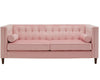 DingZhi New Pink Velvet Soft Hotel Sleeper Sofa Modern