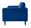 American Style Modern Living Room Furniture Navy Blue Velvet Tufted Sofa