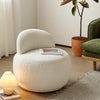 Nordic Style Hotel Luxury Sofa Chair Teddy Plush Fur Fabric Accent Chair for Coffee Shop