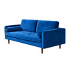 American Style Modern Living Room Furniture Navy Blue Velvet Tufted Sofa