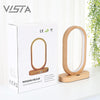 Amazon Sensor Charging Battery USB LED Mood Desk Light Wood Smart Sensing Induction Table Lamp