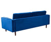 American Style Modern Living Room Furniture Navy Blue Velvet Tufted Sofa